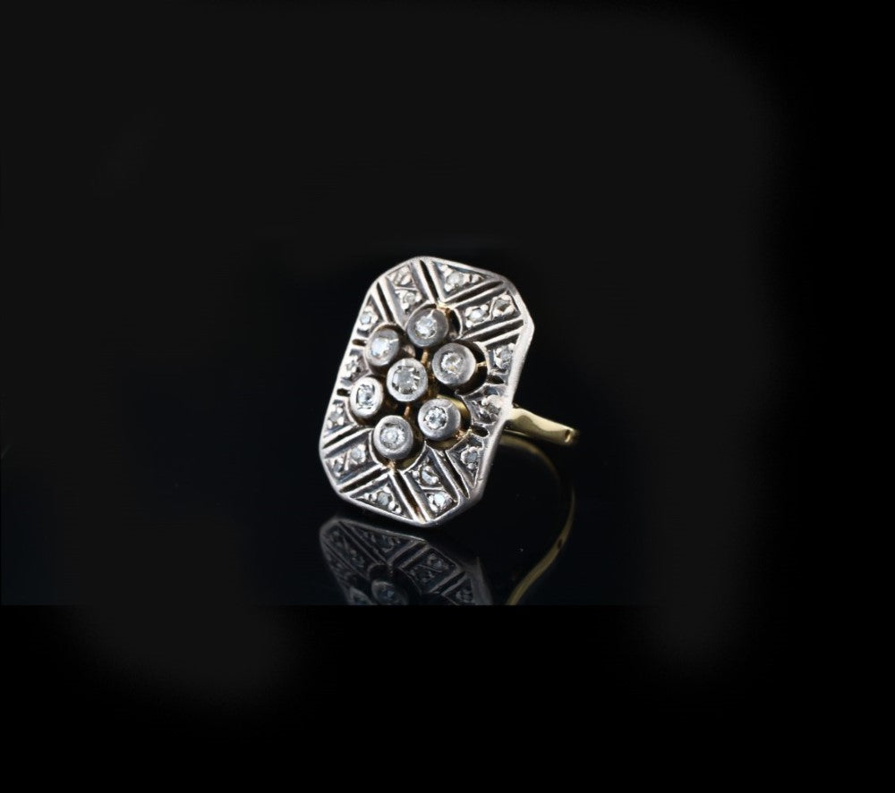 Vintage Platinum Diamond Ring c1960s - fk gems