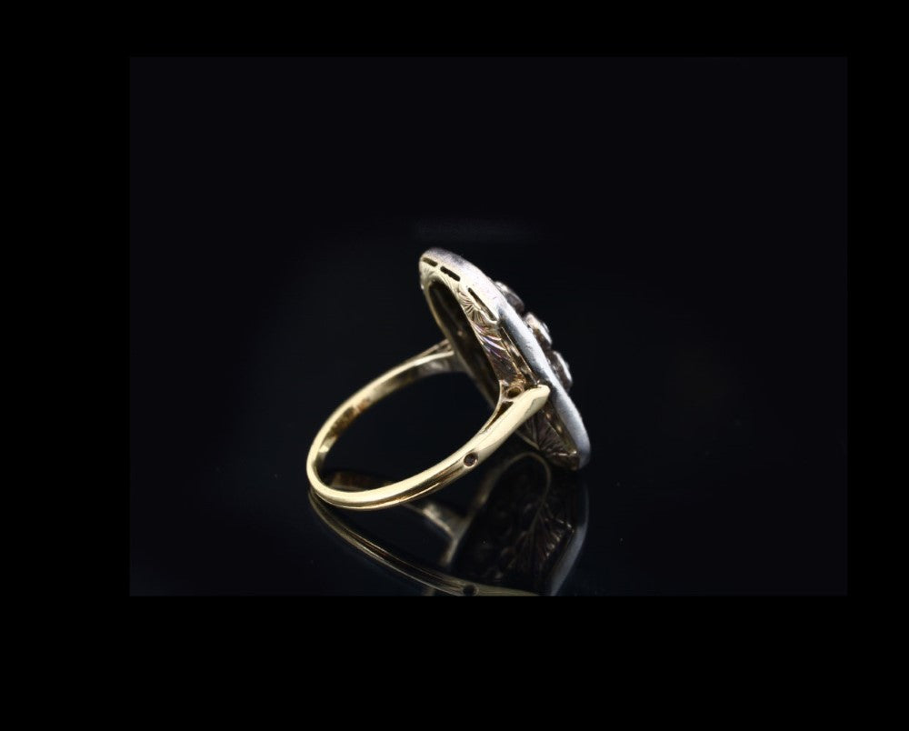 Vintage Platinum Diamond Ring c1960s - fk gems