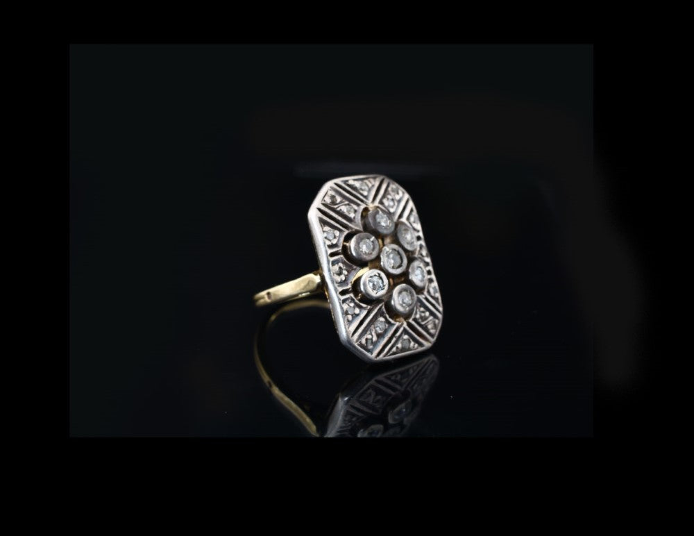 Vintage Platinum Diamond Ring c1960s - fk gems