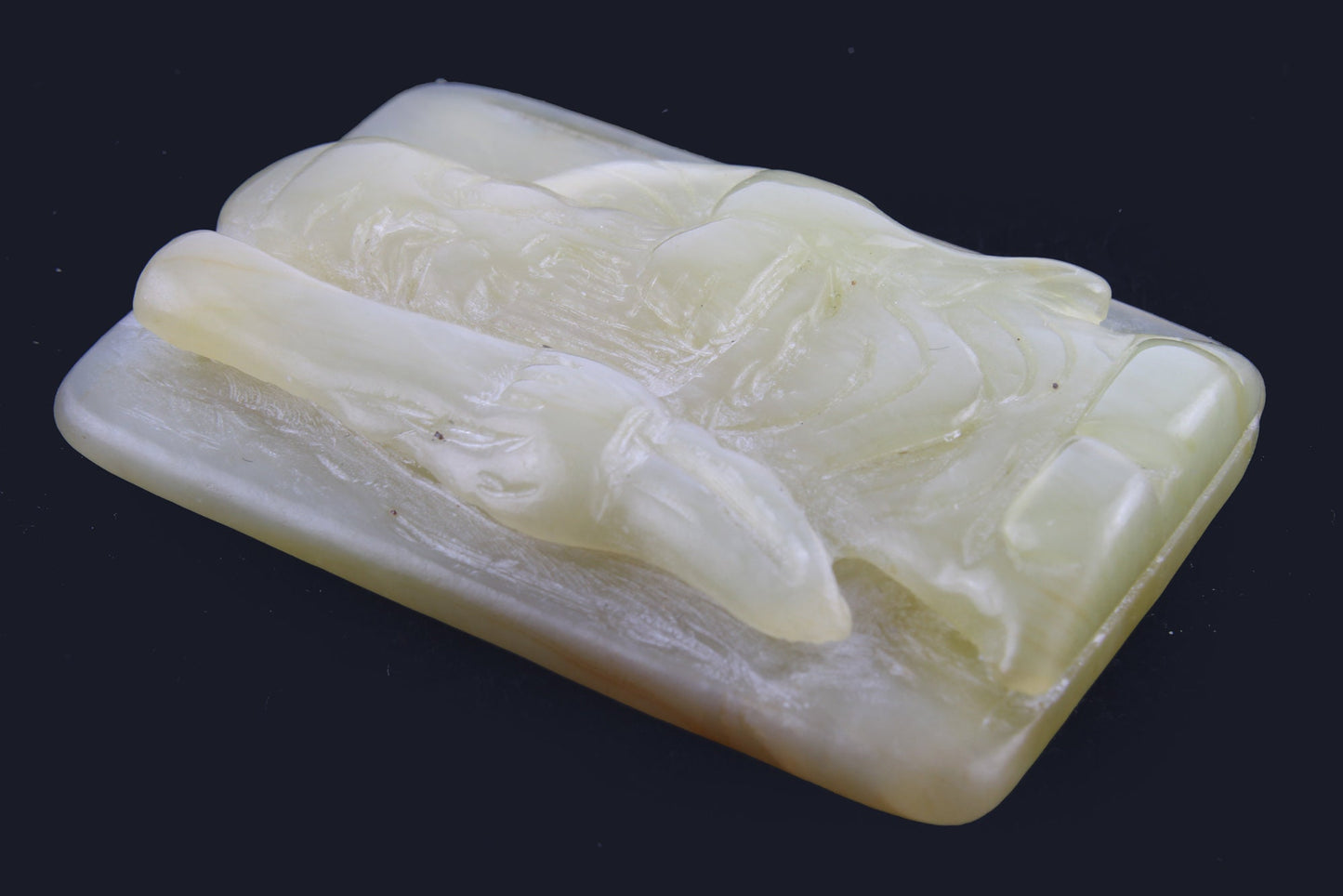 Antique Chinese Celadon Jade Pendant - fk gems