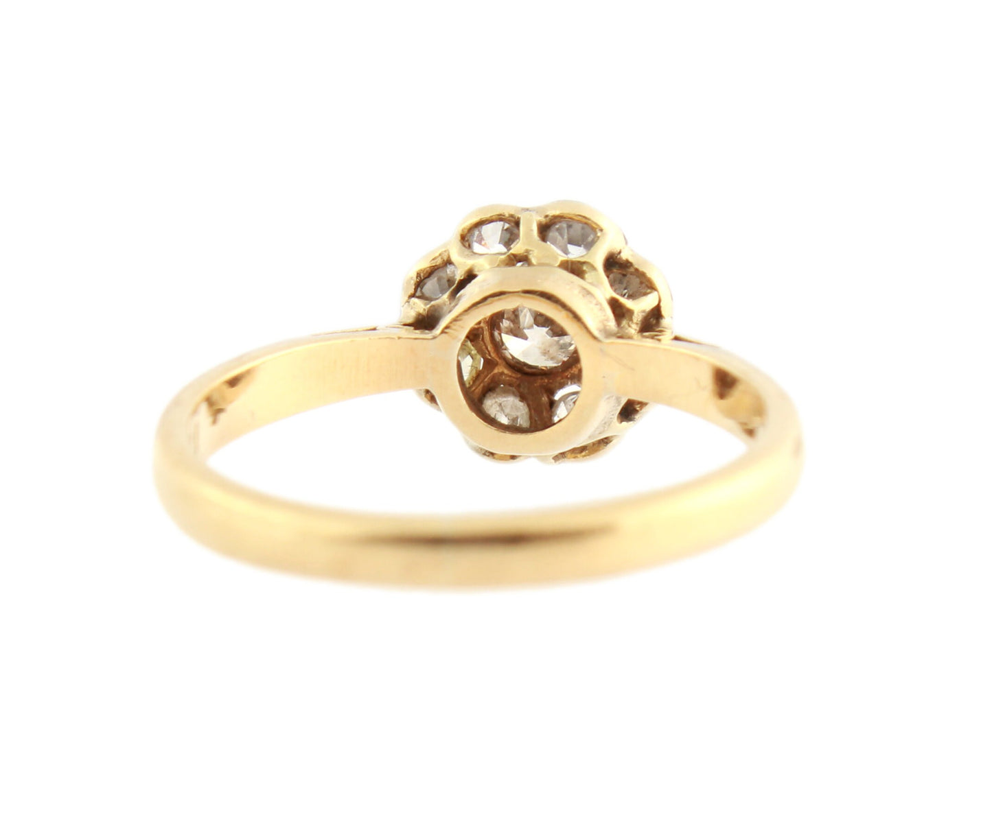 Antique Diamond daisy Cluster Ring Size K, US 5 - fk gems
