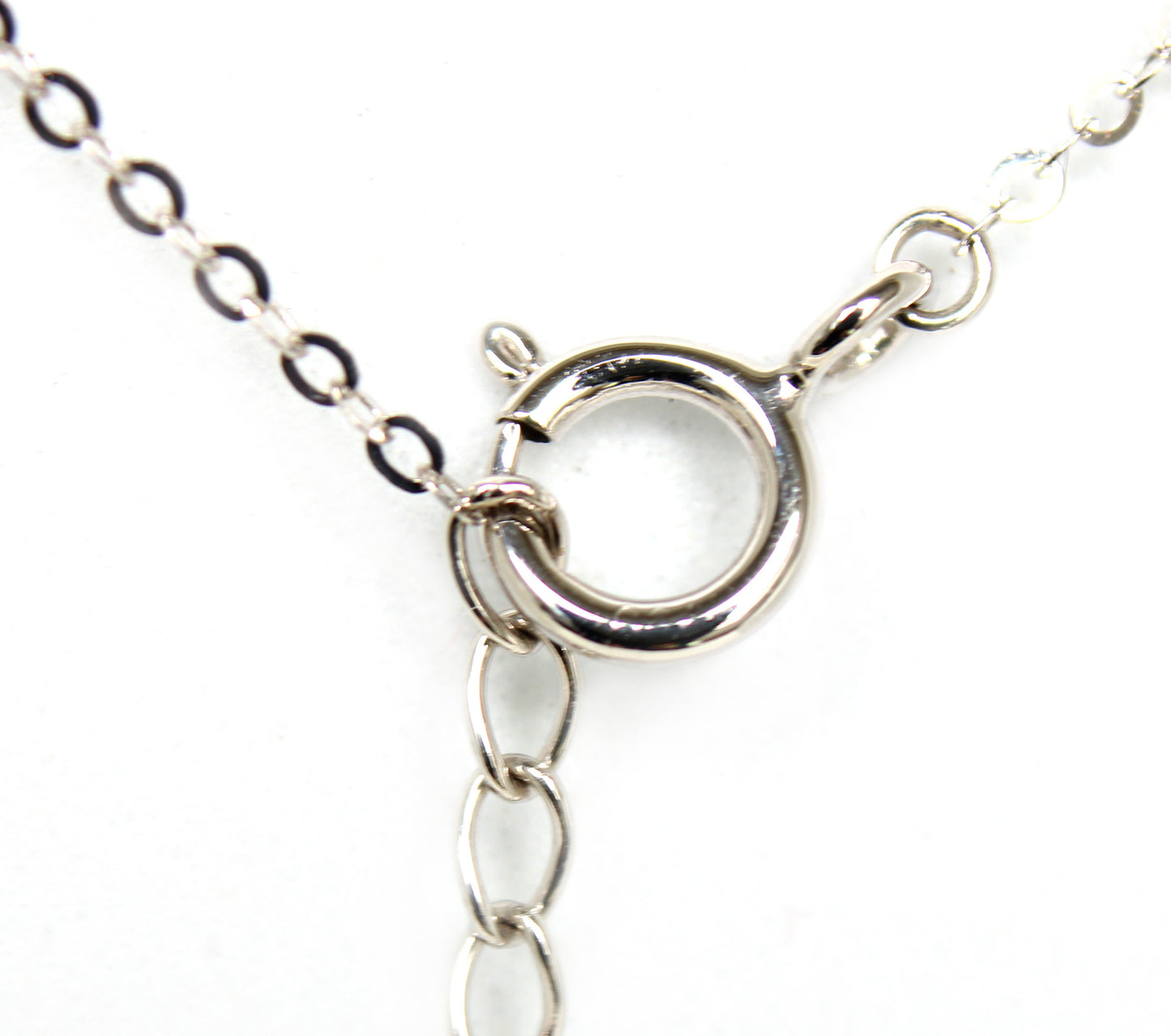 Vintage Diamond Necklace in 18K White Gold with Brilliant Cut Diamond spacers ideal Gift for Her - fk gems