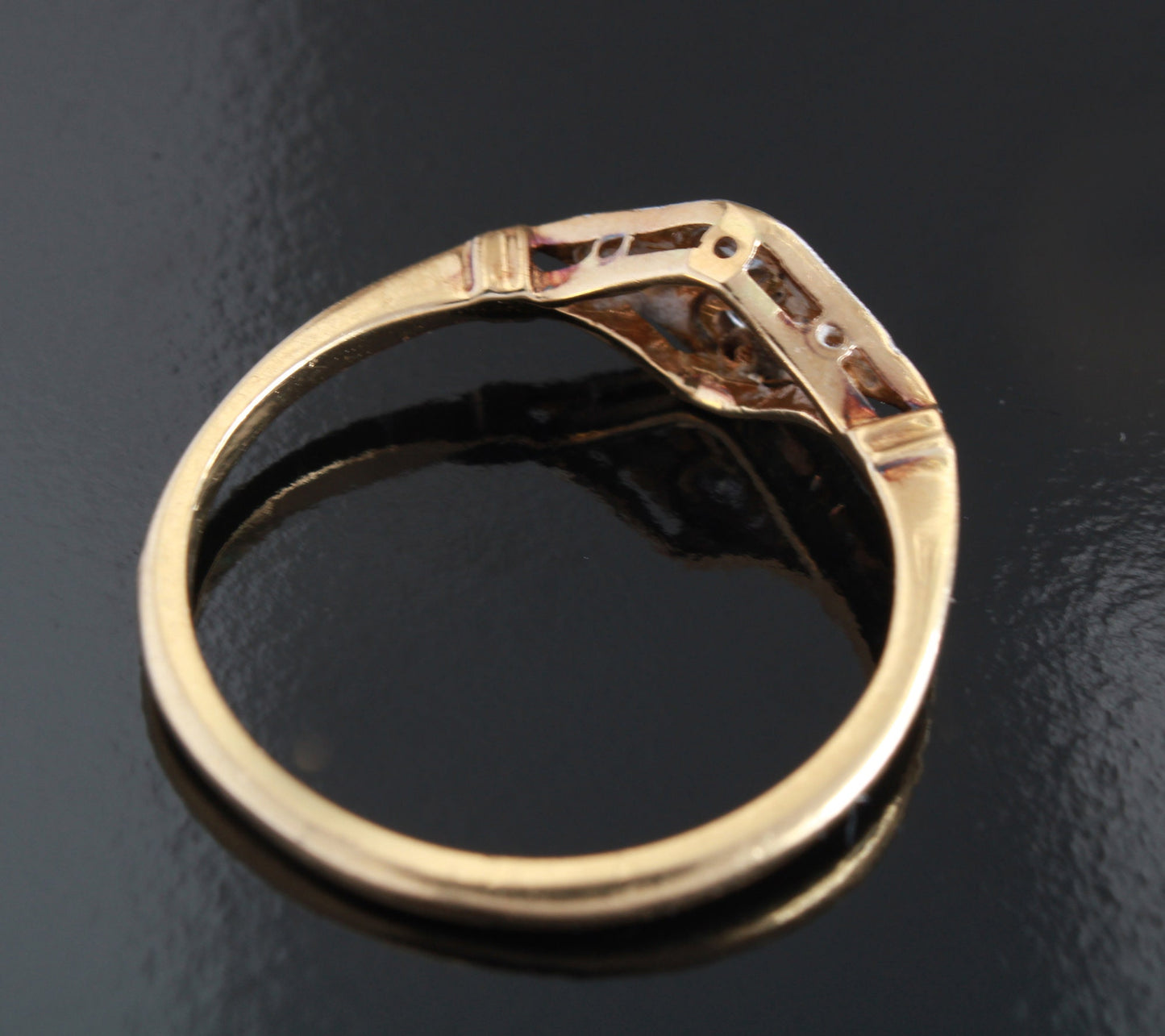 Art Deco Diamond Engagement Ring | 1920s toi et moi Diamond Ring - fk gems