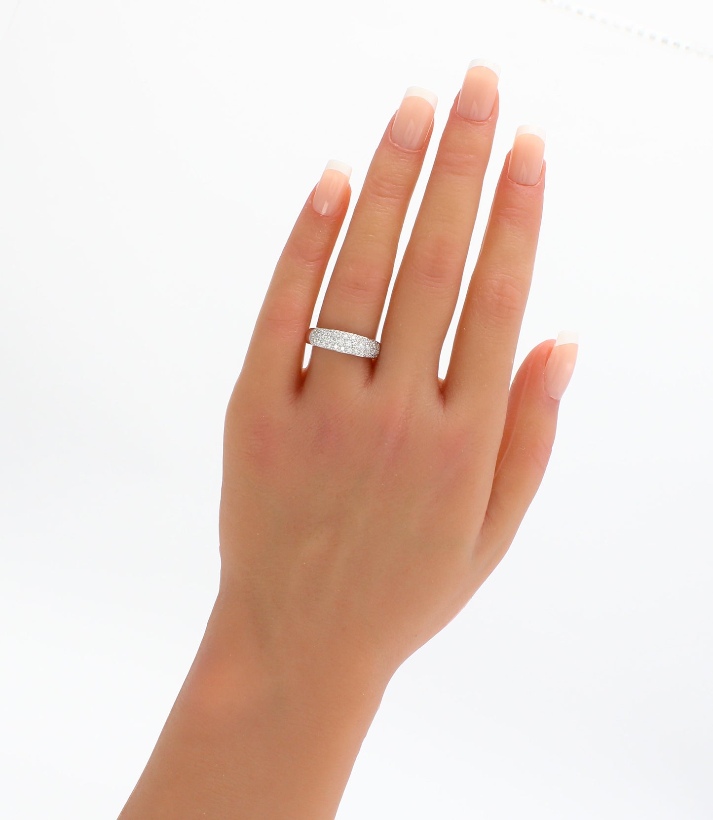 Diamond Engagement Ring in Platinum size 7 US, N UK - fk gems