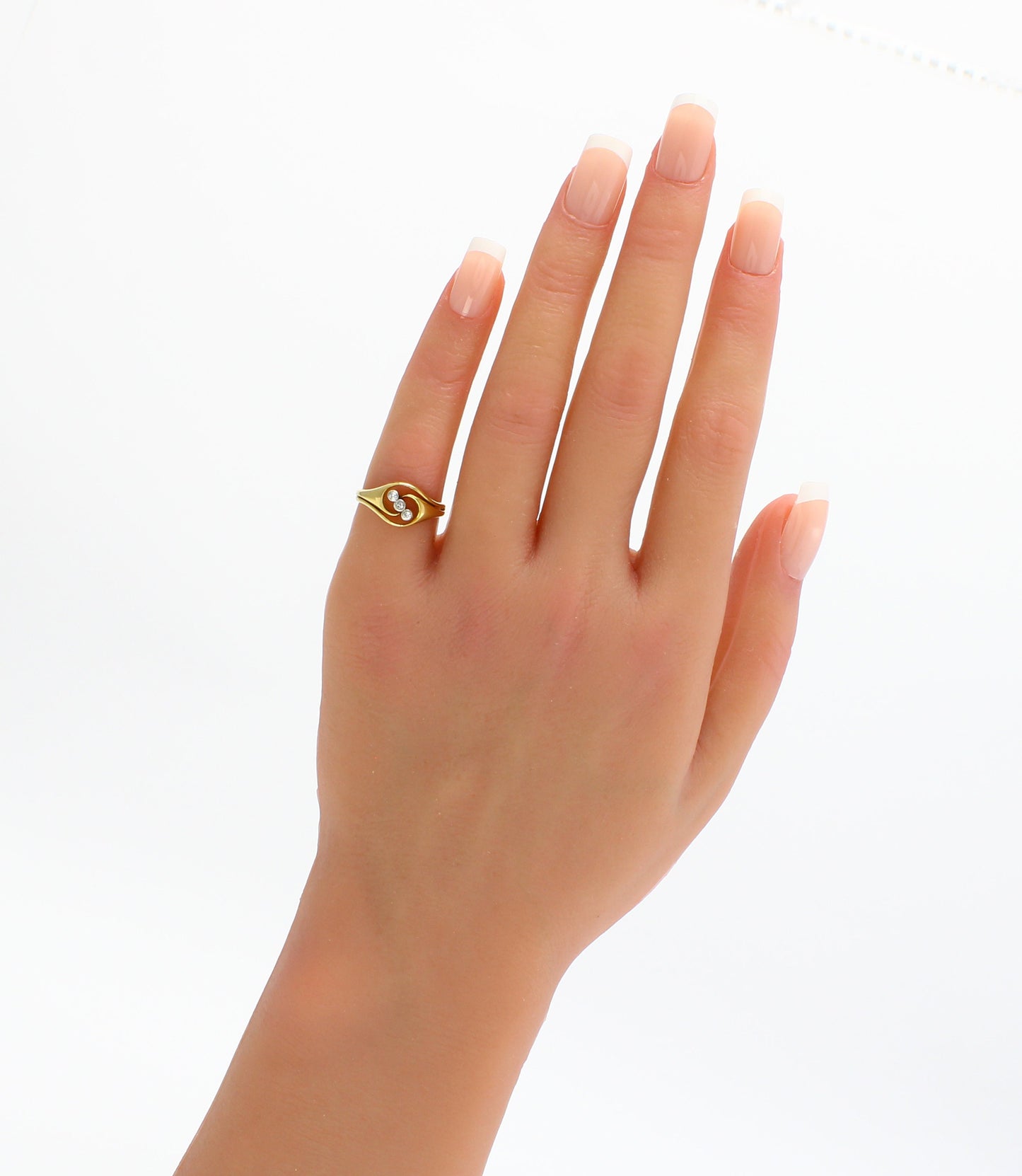 Edwardian Diamond Engagement Ring in 18K Gold - fk gems