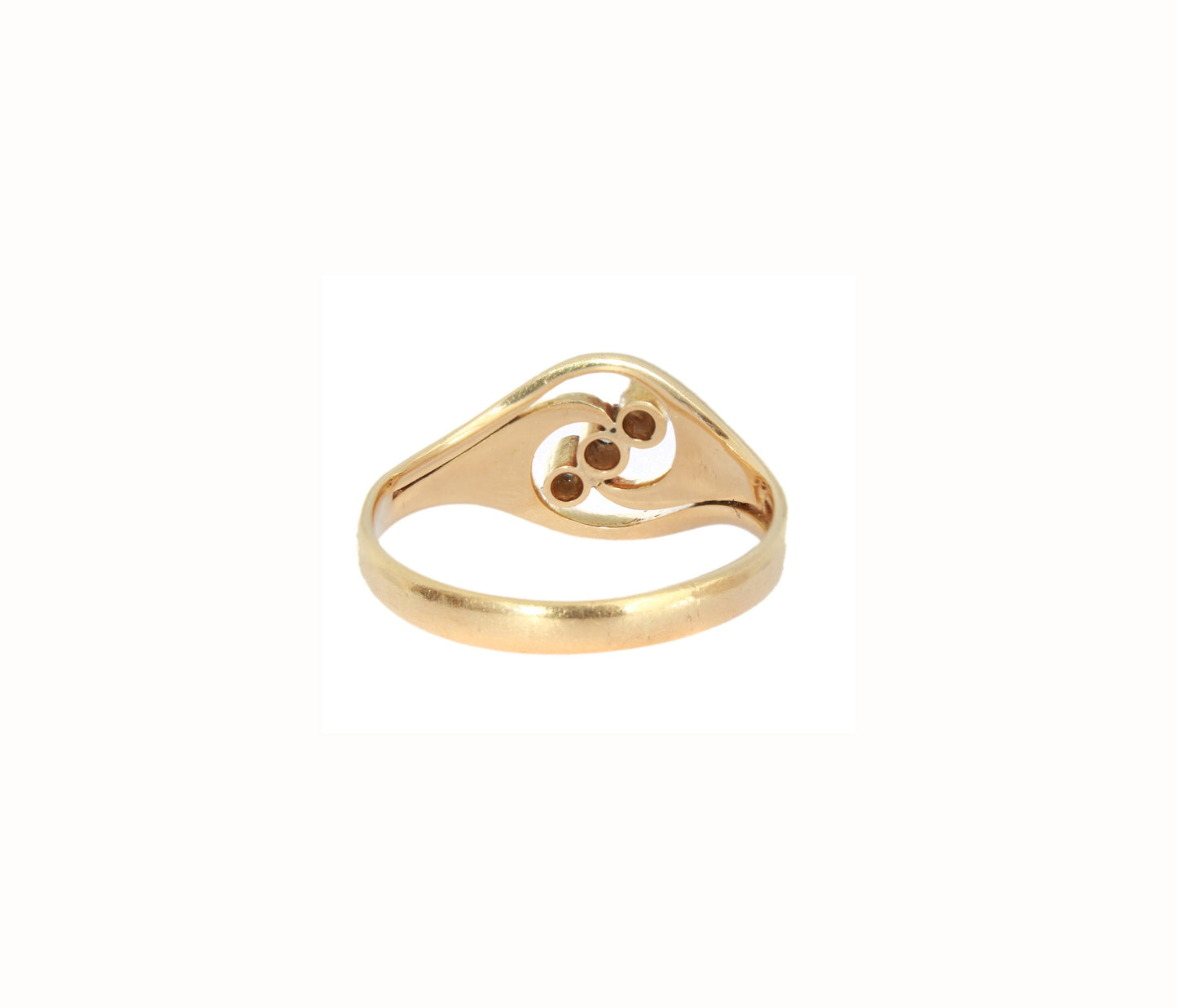 Edwardian Diamond Engagement Ring in 18K Gold - fk gems