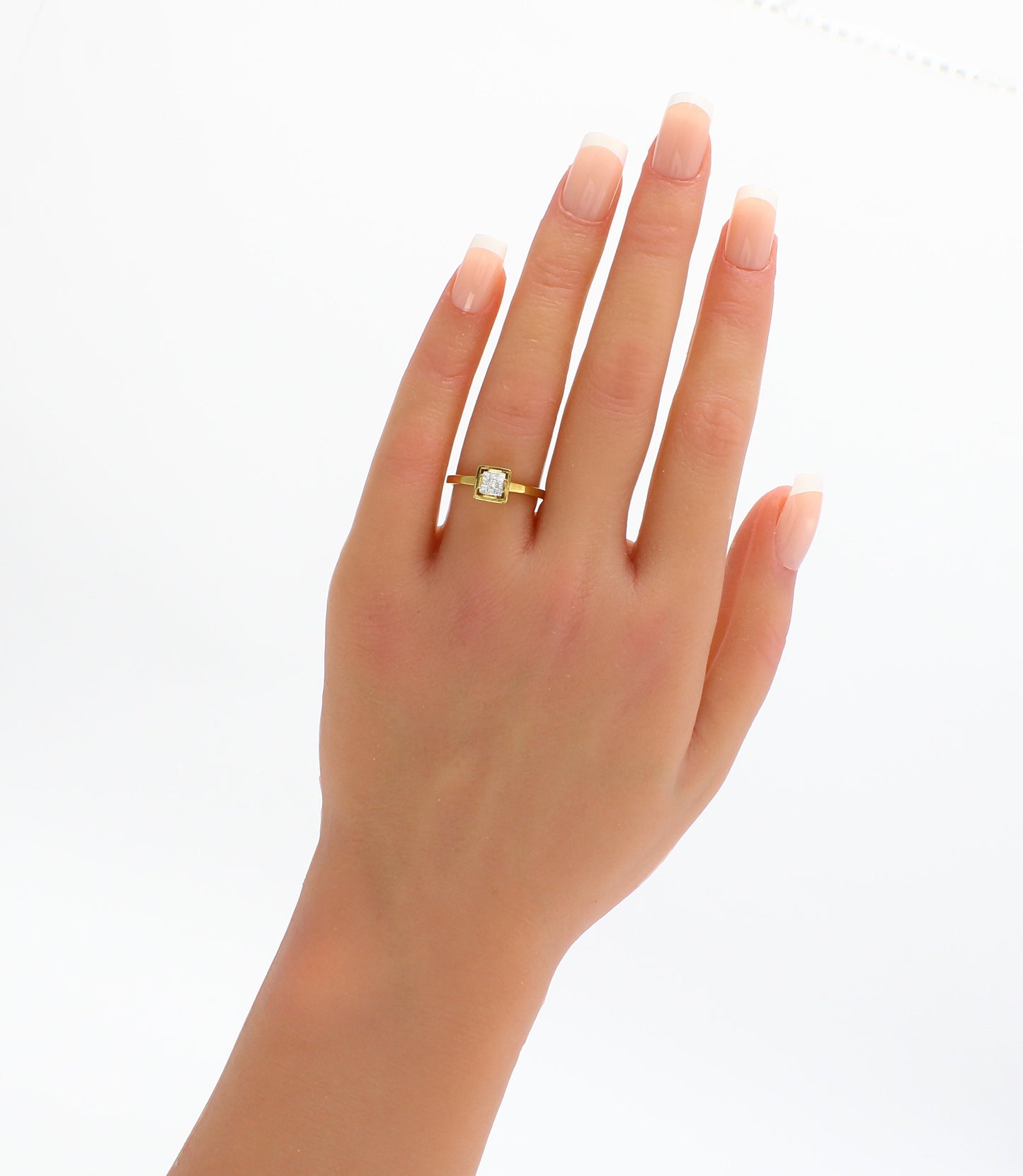 Vintage Diamond Cluster Engagement Ring - fk gems