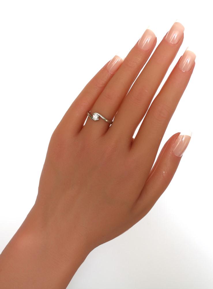 Diamond Solitaire Engagement Ring in Platinum - fk gems