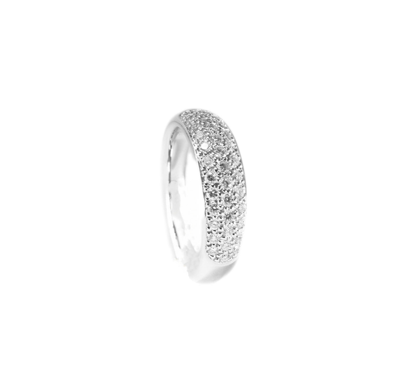 Diamond Engagement Ring in Platinum size 7 US, N UK - fk gems