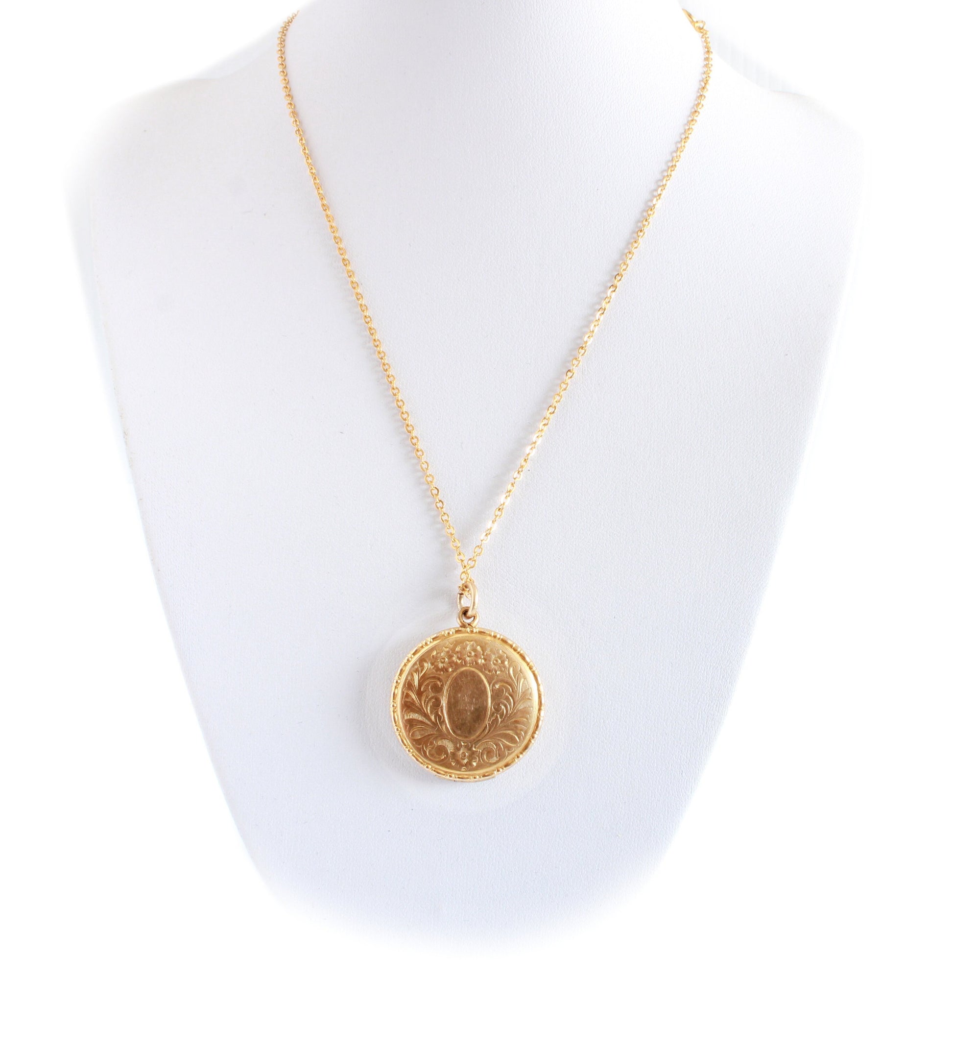 Antique Victorian hinged locket in 9k Rose Gold - fk gems
